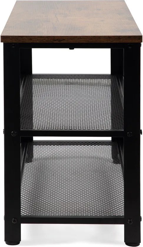 Черна стоманена стойка за обувки 80x45x30 cm Arne – Bonami Essentials