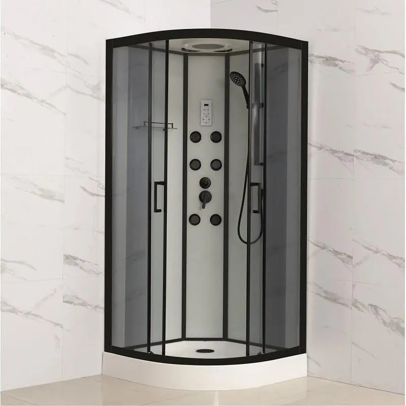 Хидромасажна душ кабина "АЛЕЙНА" ICSH 8535 EASY ASSEMBLE, 90x90x215см, 5мм