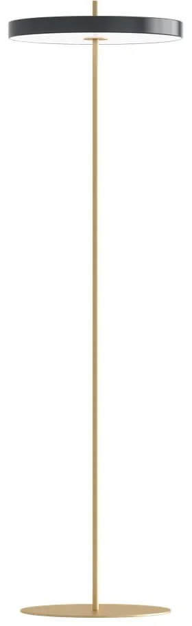 Антрацит LED затъмняваща се подова лампа с метален абажур (височина 151 cm) Asteria Floor – UMAGE