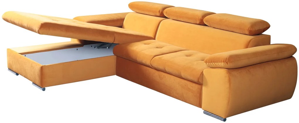 Ъглов диван Piemonte-Left-Orange