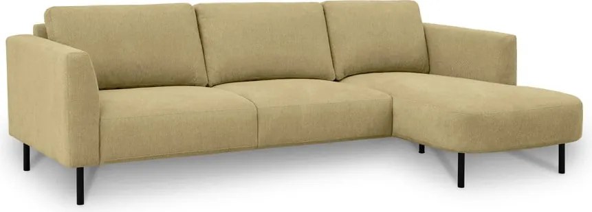 Ъглов диван в цвят жълта охра (десен ъгъл) Hero – Scandic