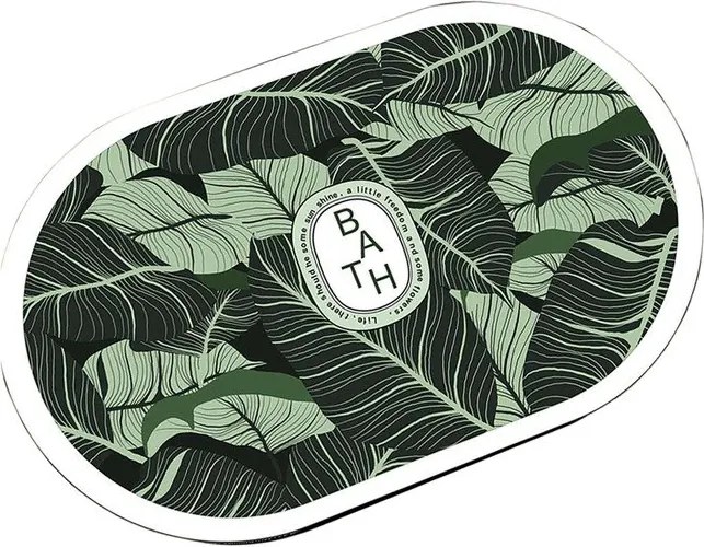 Зелен килим за баня 60x100 cm Aleas – Foutastic