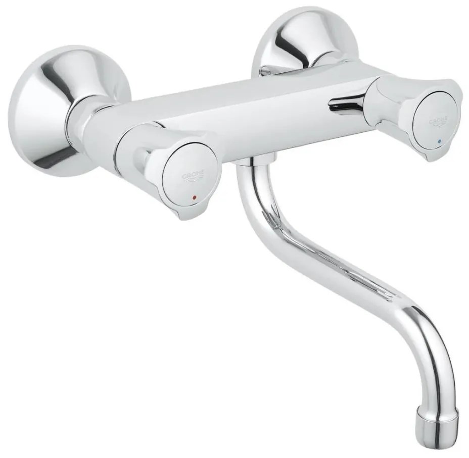 GROHE 31187001 - Стенен смесител за мивка COSTA L 200 mm, лъскав хром