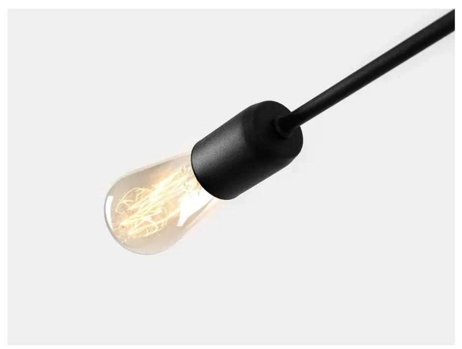 Черна стенна лампа за 2 крушки, широчина 60 cm Twigo - CustomForm
