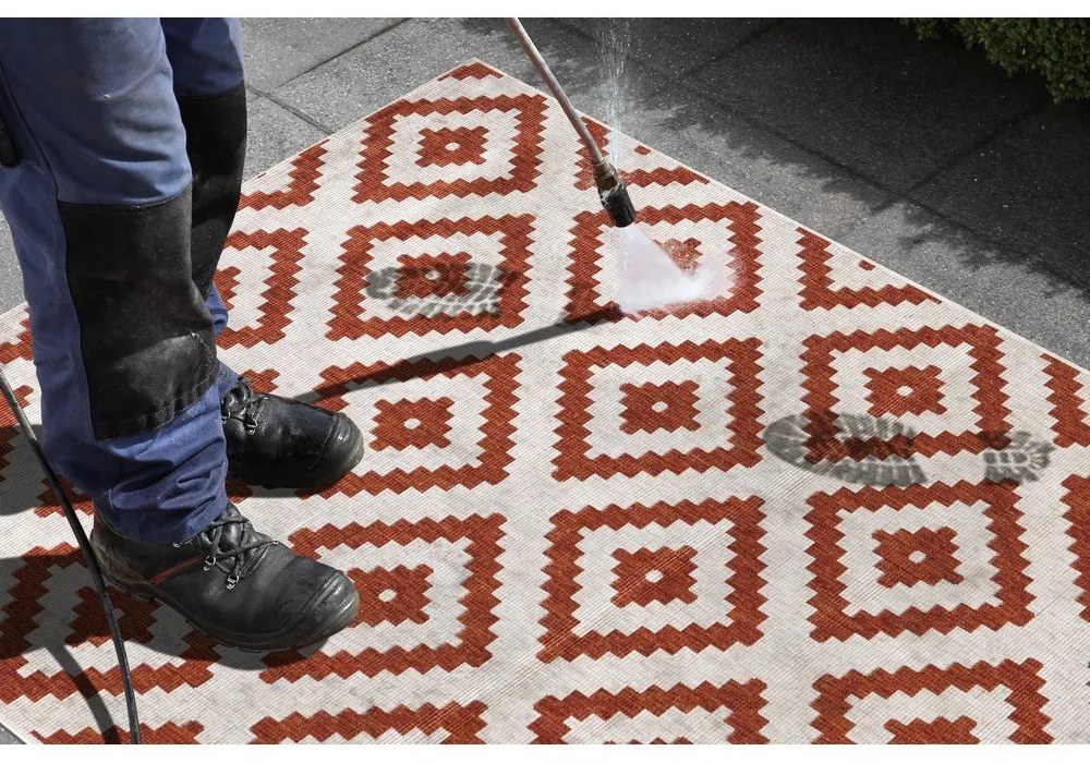 Кафяв и кремав килим на открито , 160 x 230 cm Malta - NORTHRUGS