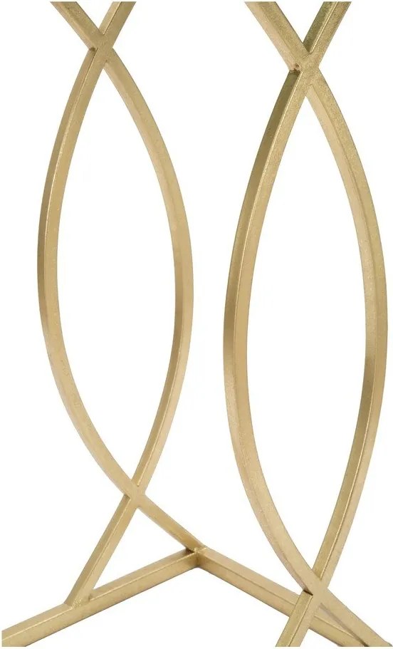 Масичка за кафе със стъклен плот 25,5x45,5 cm Glam - Mauro Ferretti