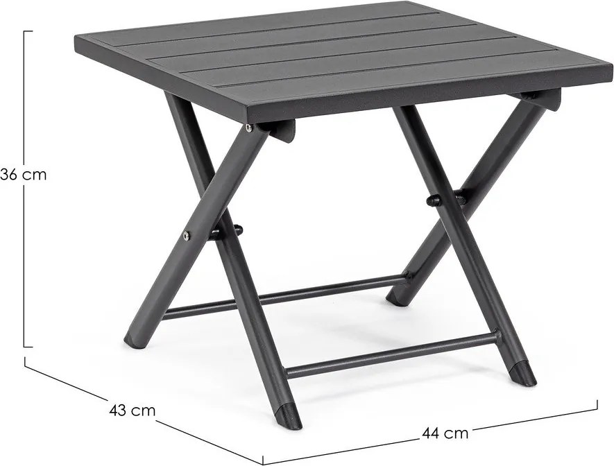 Алуминиева градинска масичка за кафе 43x44 cm Taylor – Bizzotto