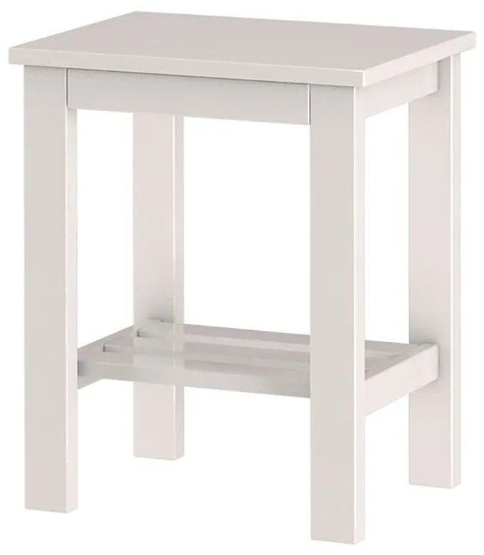 Бяло нощно шкафче Trento - Støraa