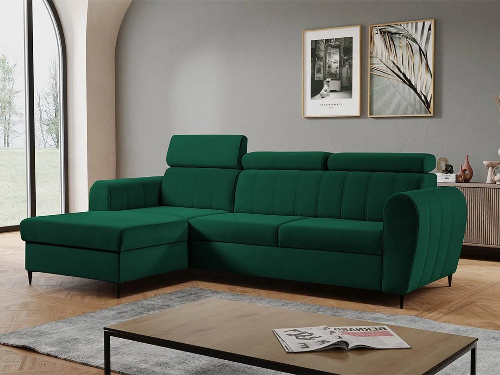 Ъглов диван Forio mini-Prasino-Left