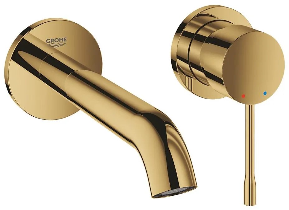 GROHE 19408GL1 - Смесител за умивалник с две отвори ESSENCE, 183 мм, златен