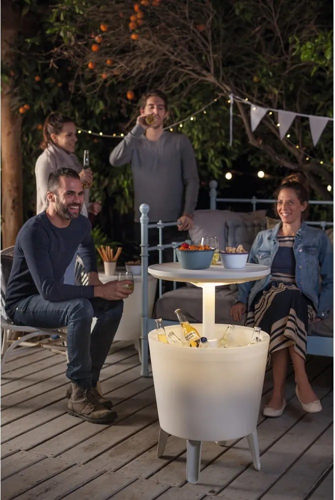 Кръгла градинска маса с тавичка за лед 49.5x49.5 cm Illuminated cool – Keter