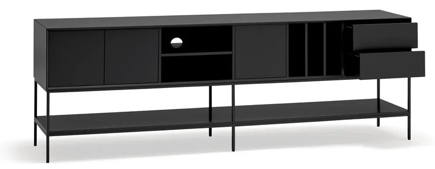 Черна маса за телевизор 220x74x45 cm Platt – Teulat