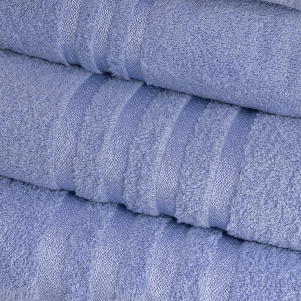 Синя памучна хавлиена кърпа от тери 70x140 cm Simple – Casa Selección