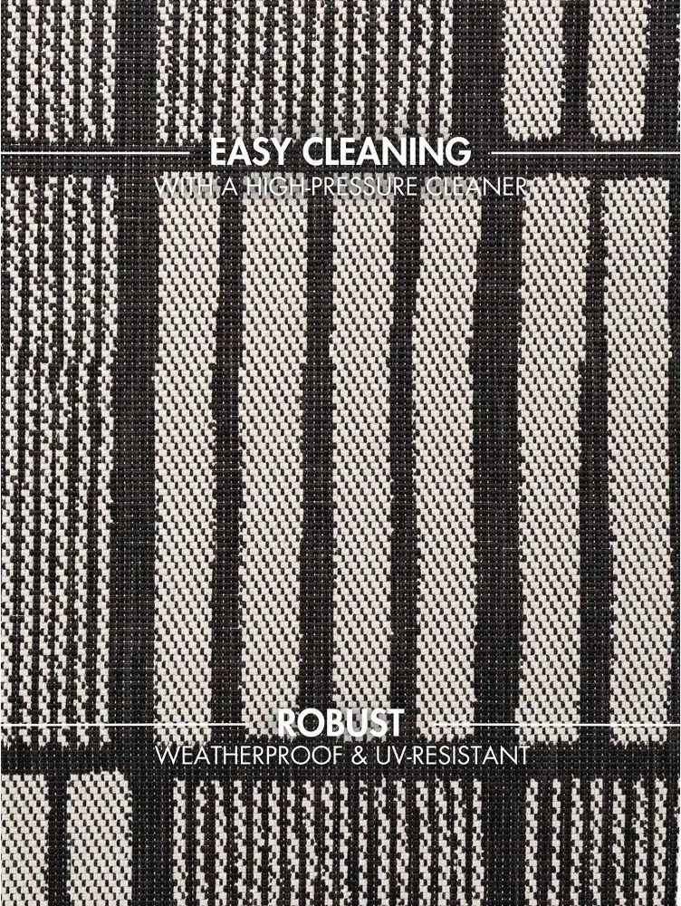 Черен/кремав килим за открито и закрито 200x300 cm Haringey Allington – Ted Baker