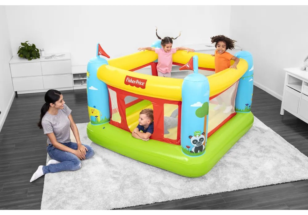 Bestway Fisher Price Надуваем батут за скачане