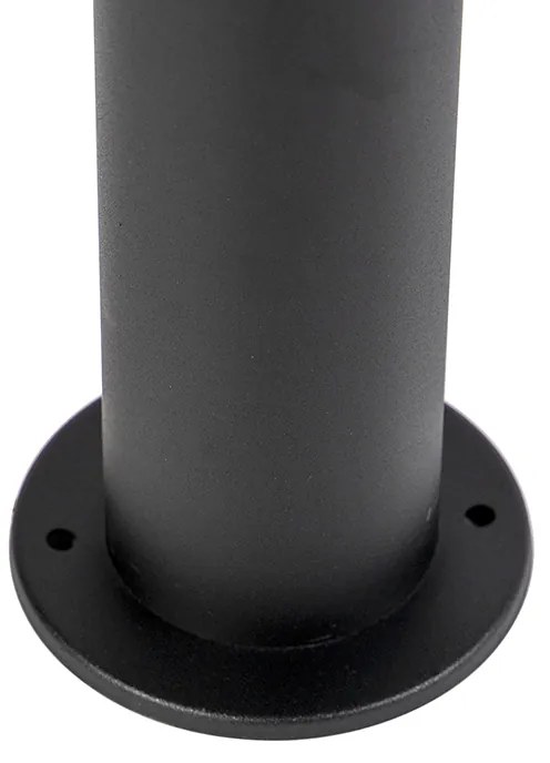 Модерна външна лампа черна 100 см IP44 с LED - Roxy