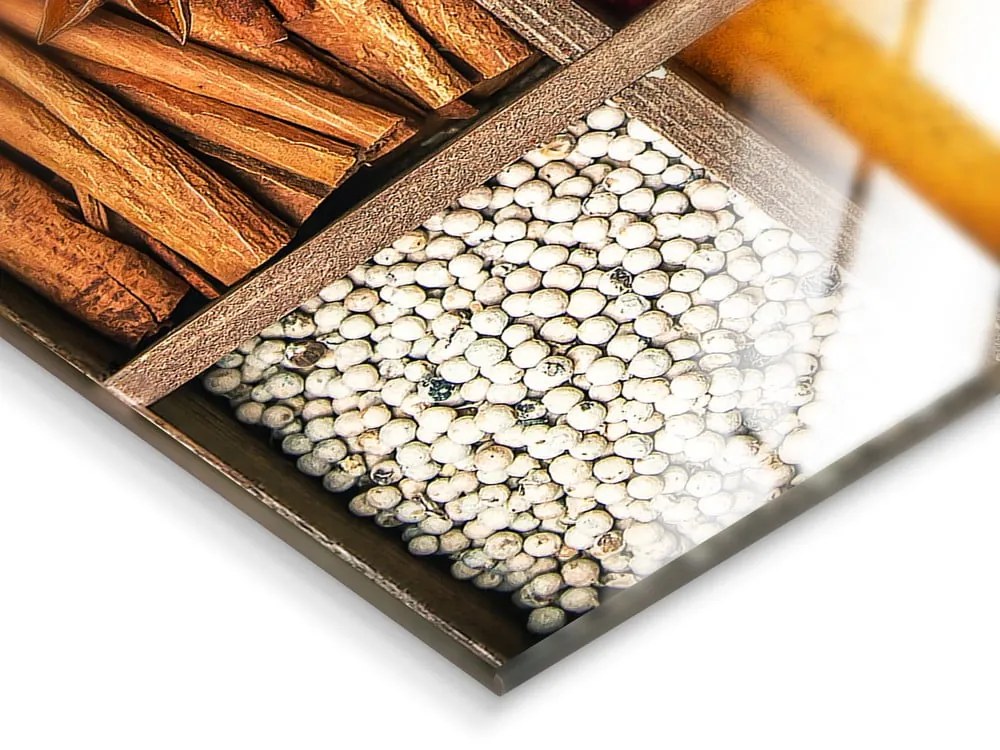 Картина върху стъкло 30x30 cm Spices Box – Styler