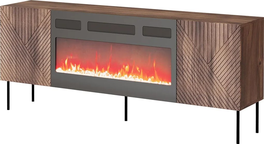 TV шкаф Art Deco 190 EF-Кафяво