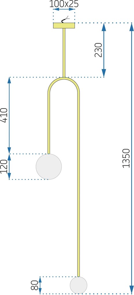 Лампа Gold APP964-2CP