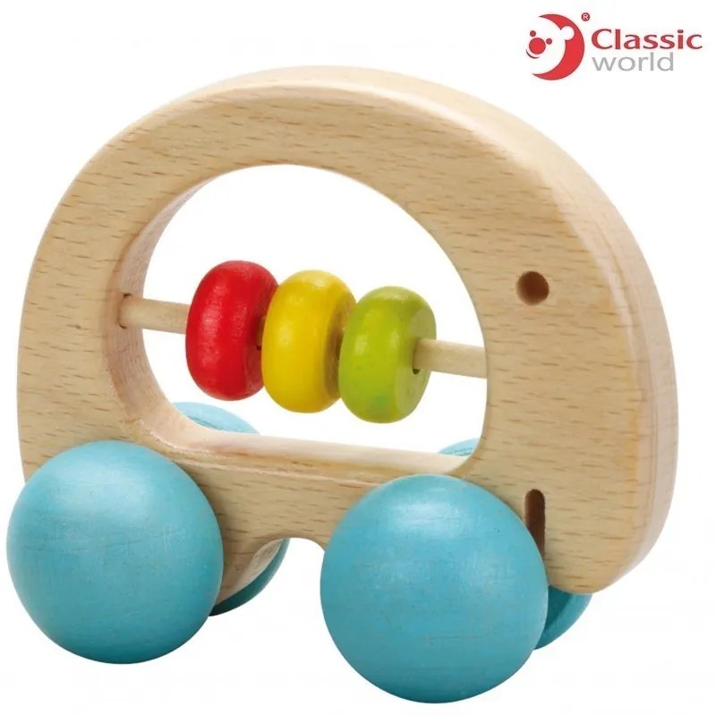 Classic world  -  Дървена дрънкалка за бебета - слонче