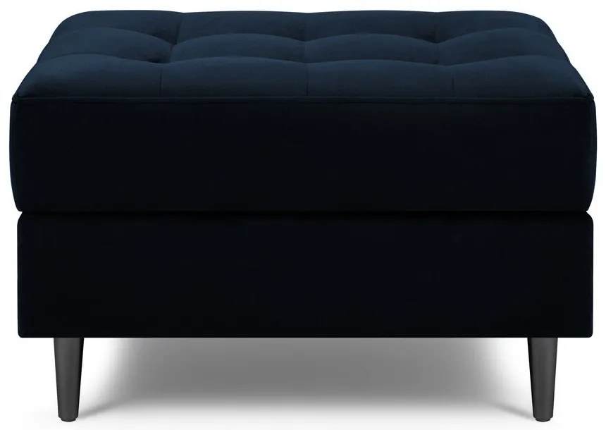 Табуретка за крака от синьо кадифе Santo - Milo Casa