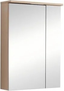 Огледален шкаф за баня AMO-50 6018-50, Inter Ceramic, с LED осветление, PVC, 50х70х17см