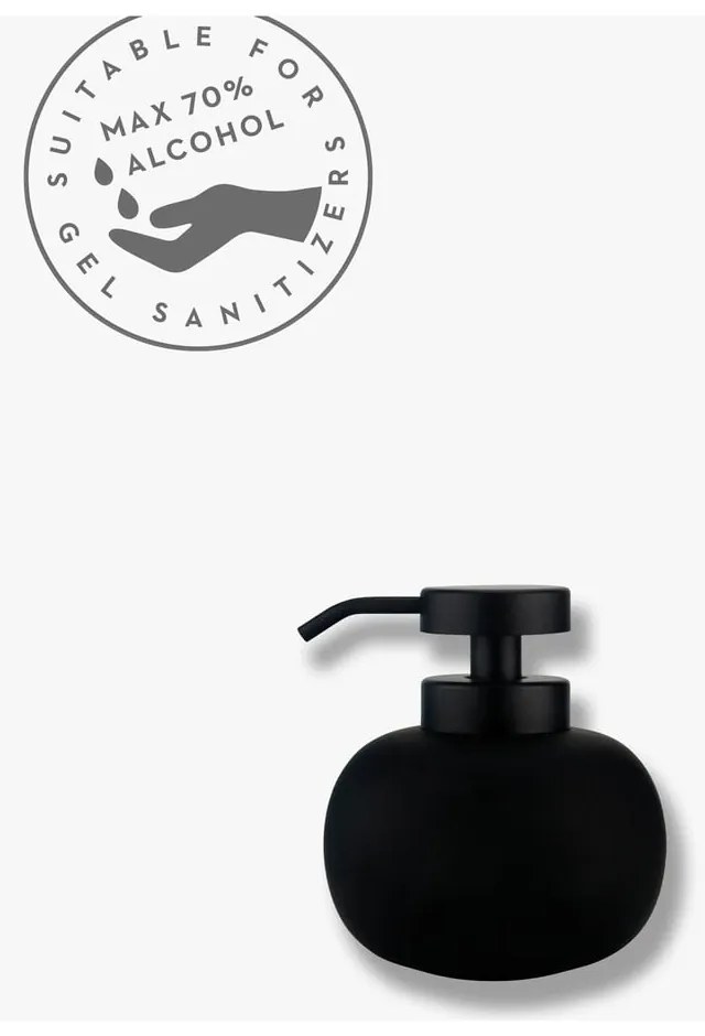 Черен керамичен дозатор за сапун 200 ml Lotus - Mette Ditmer Denmark