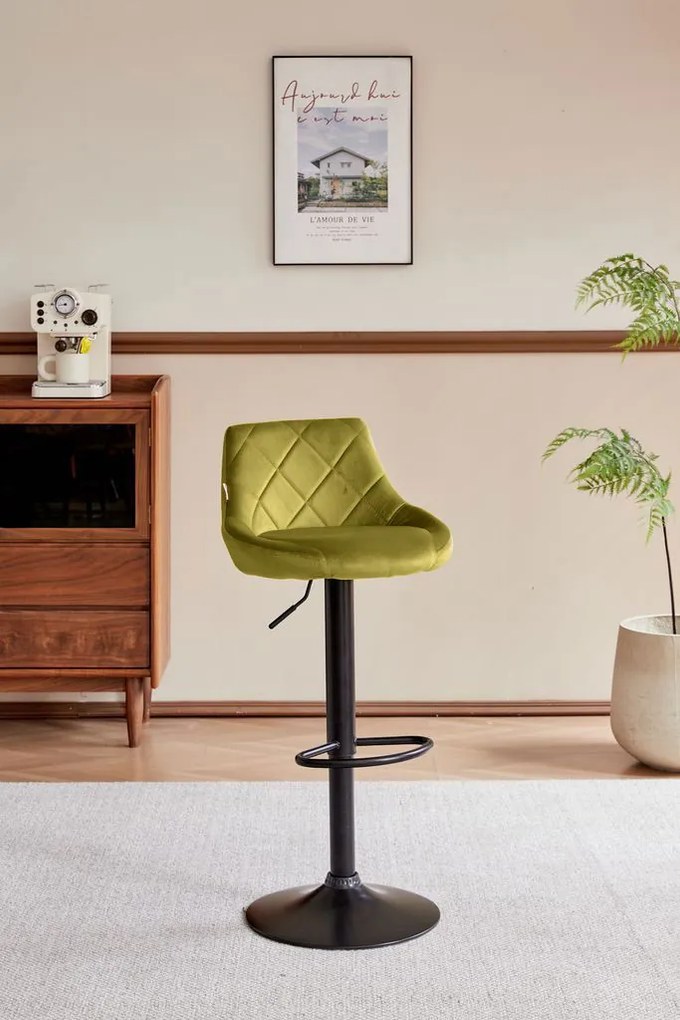 Бар стол Velluto-жълт (2) парчета