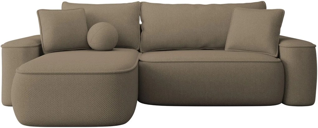 Ъглов диван Sandby-Кафяво