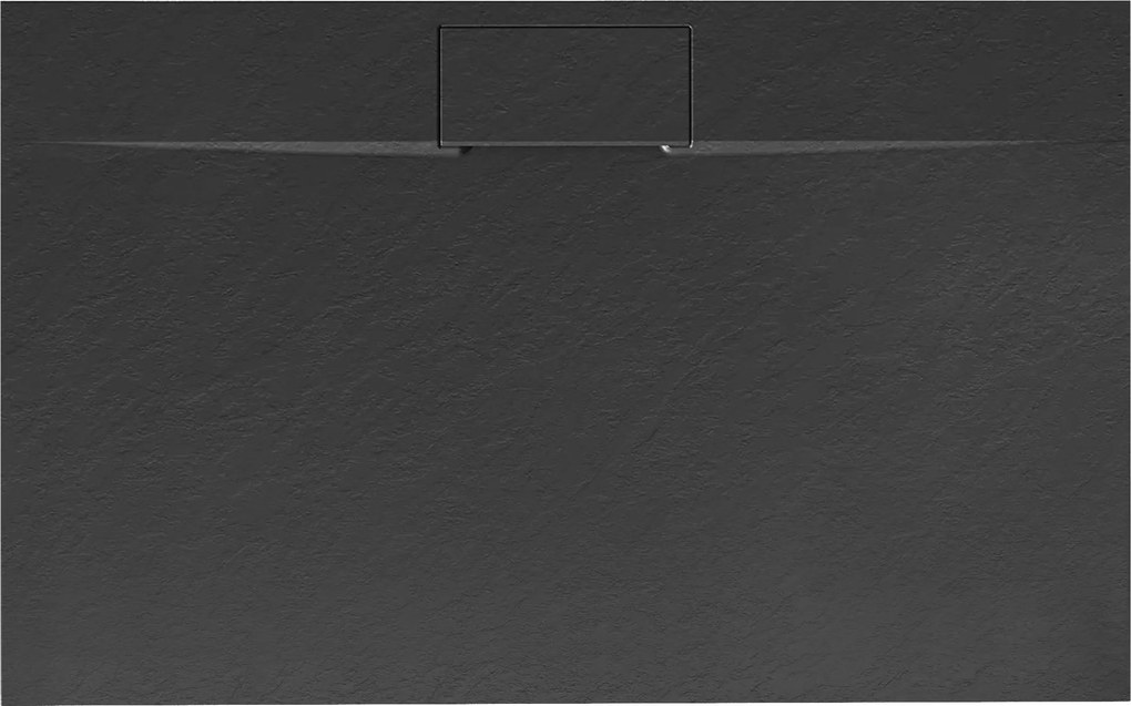 Корито за душ кабина Rea Bazalt long Black 80x100