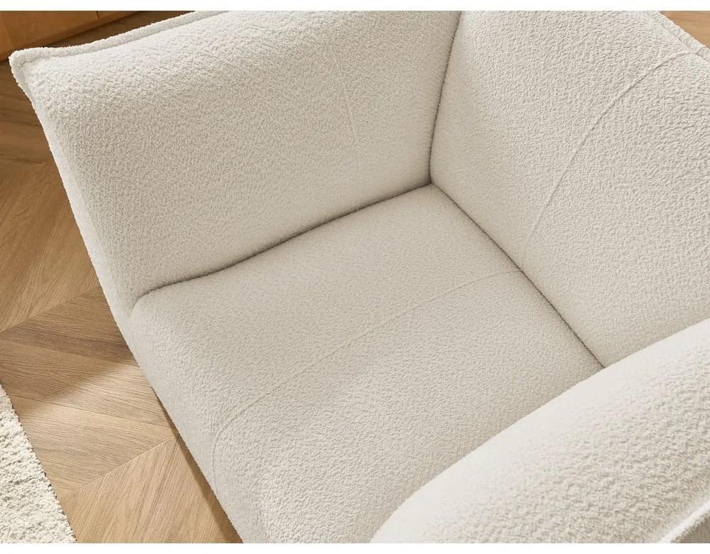 Бежово кресло от прежда с примки от букле Giorgia – Bobochic Paris