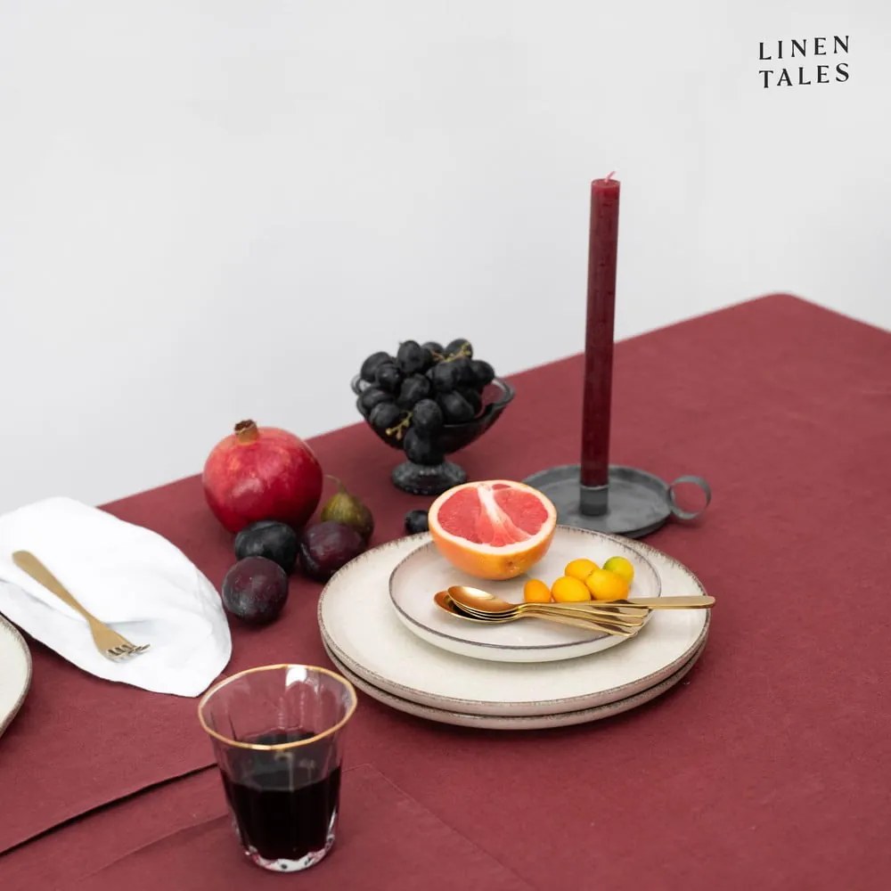 Ленена покривка за маса 140x200 cm Marsala – Linen Tales