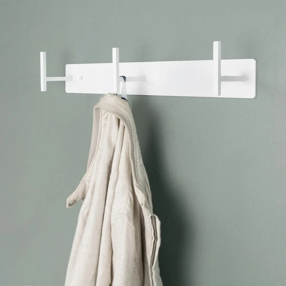 Бяла метална стенна закачалка 44 cm Chapman – Spinder Design
