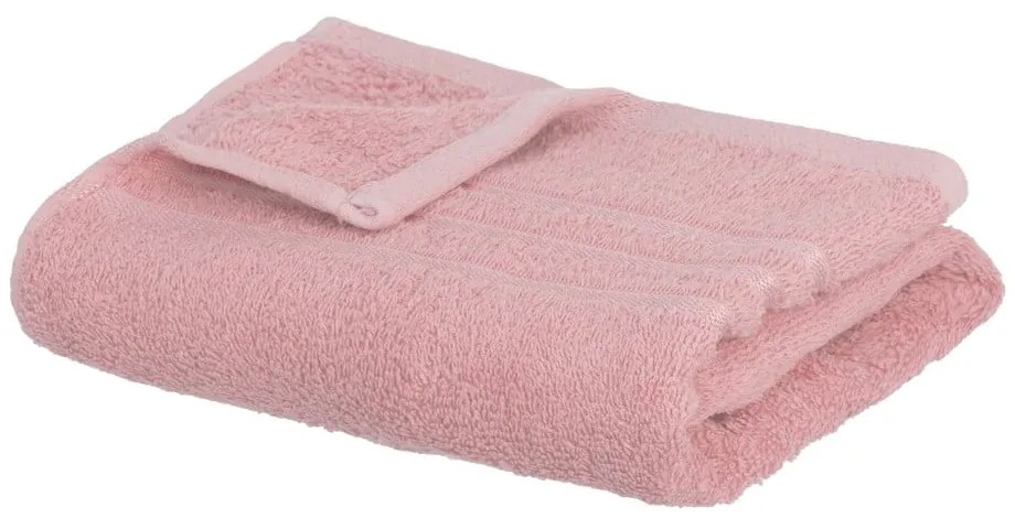 Розова памучна кърпа от тери 50x100 cm Simple – Casa Selección