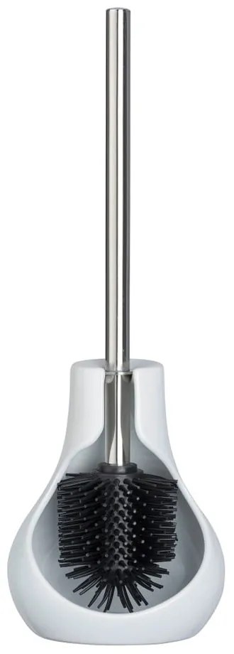 Бяла керамична четка за тоалетна Neo Drop - Wenko