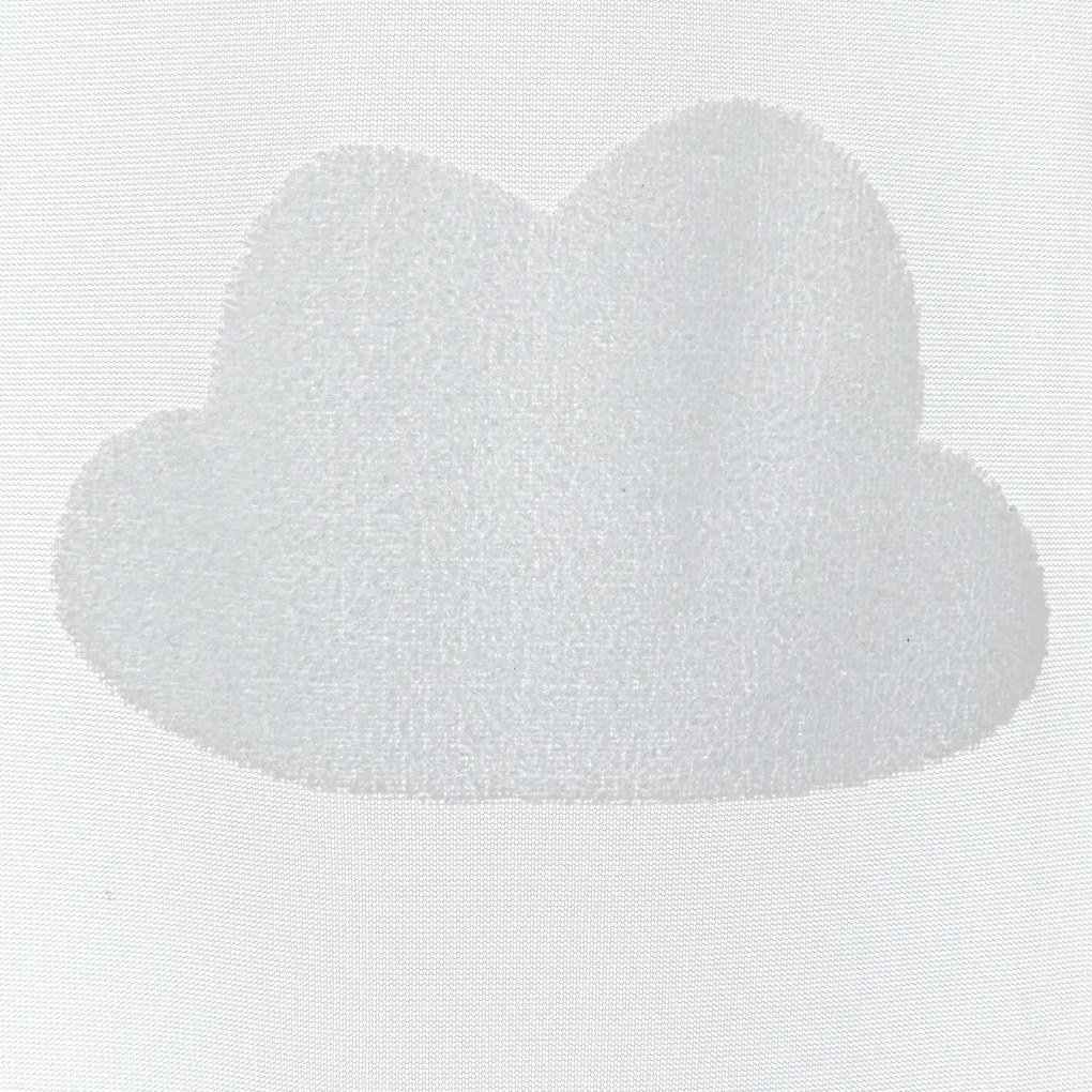 Детска прозрачна завеса atmosphera Cloud, 140x240 cm, Бял