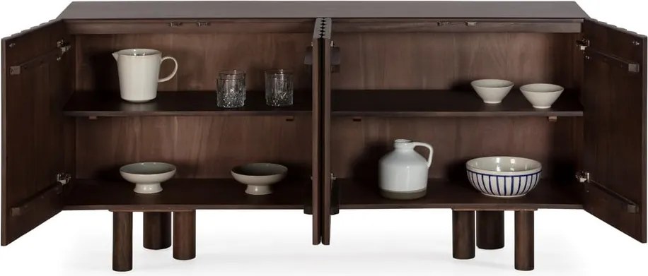 Кафяв скрин от масивно манго 160x80x40 cm Tamira – MOME