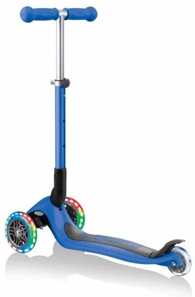 Globber - Сгъваема тротинетка със светещи колела, Globber Junior - 2+ г., синя