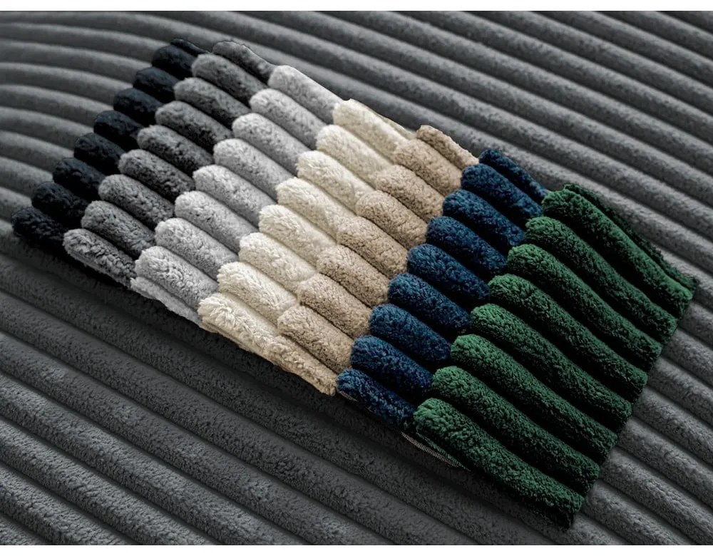 Тъмносива табуретка от рипсено кадифе Chelsea – Bobochic Paris