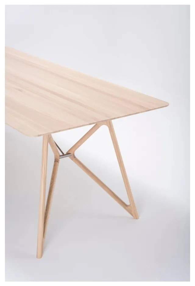 Трапезна маса с дъбов плот 220x90 cm Tink - Gazzda