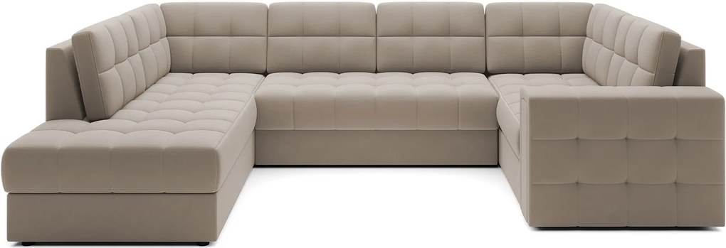 Ъглов диван Bale U-Бежов-Ляв