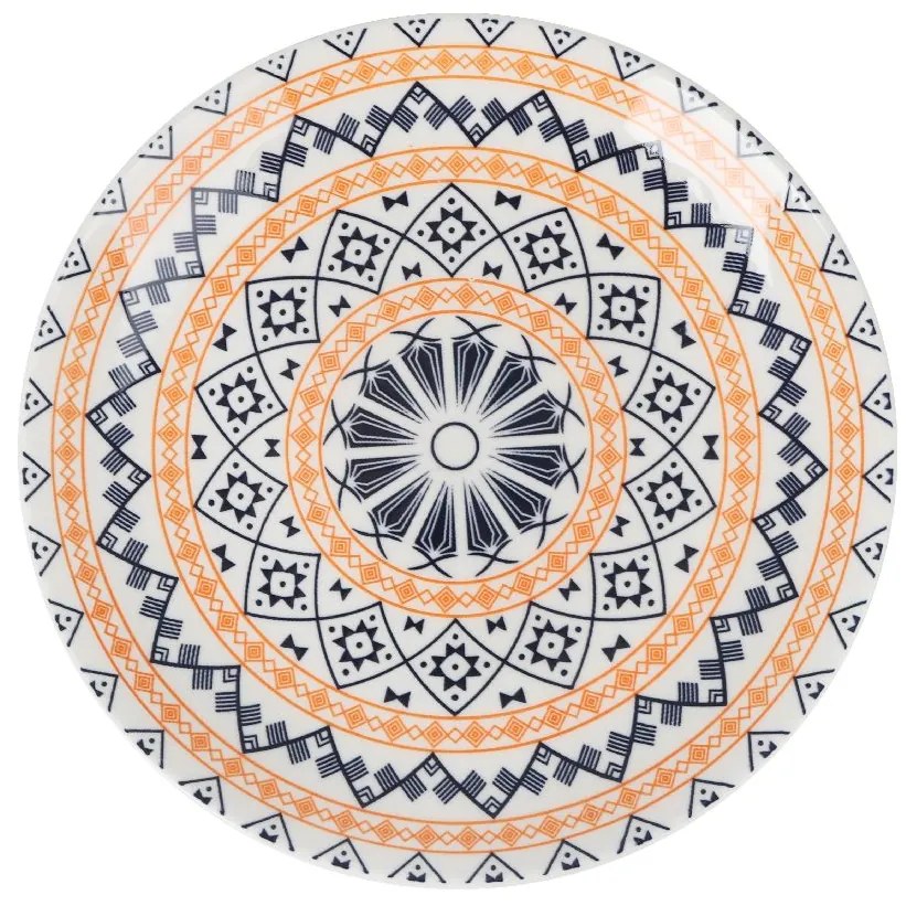 Сет японска десертна чиния LA MEDITERRANEA Kait, 20 cm, Порцелан, 6бр