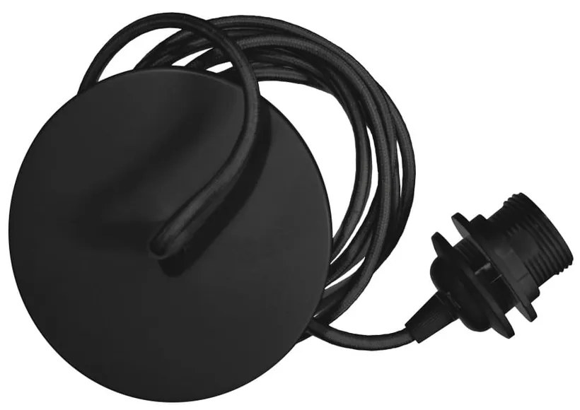 Черен кабел за окачване на осветителни тела, дължина 210 cm Rosette - UMAGE