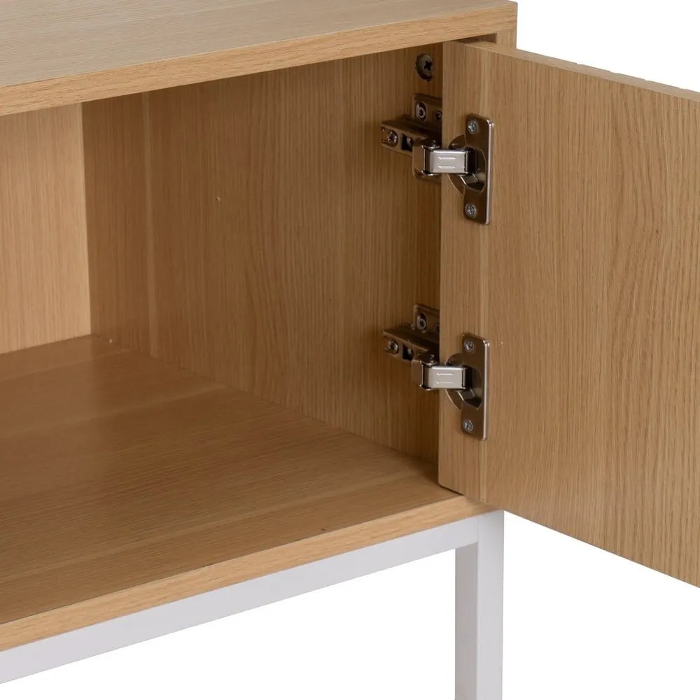 Маса за телевизор от декор от дъб в естествен цвят 120x45x40 cm Mid-Lines – Casa Selección