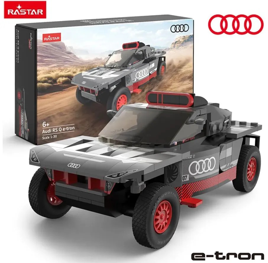 Rastar - Кола Audi RS Q e-tron Bricks за сглобяване 1:30