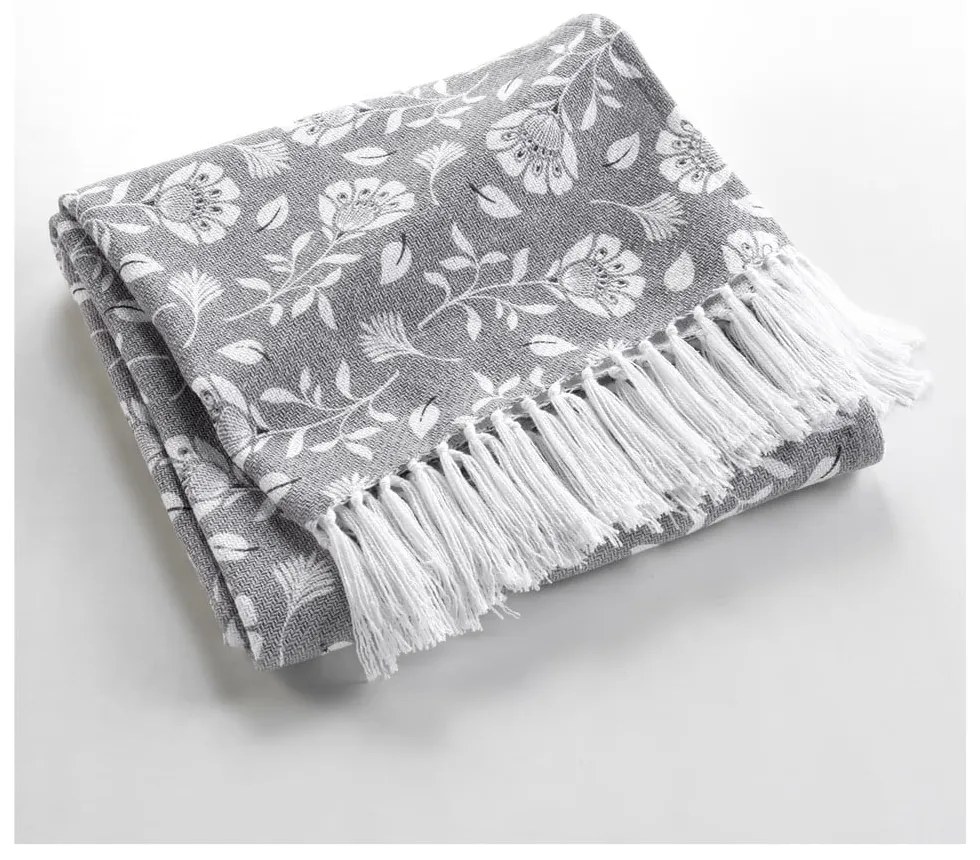 Сиво одеяло 125x150 cm Flavie – douceur d'intérieur