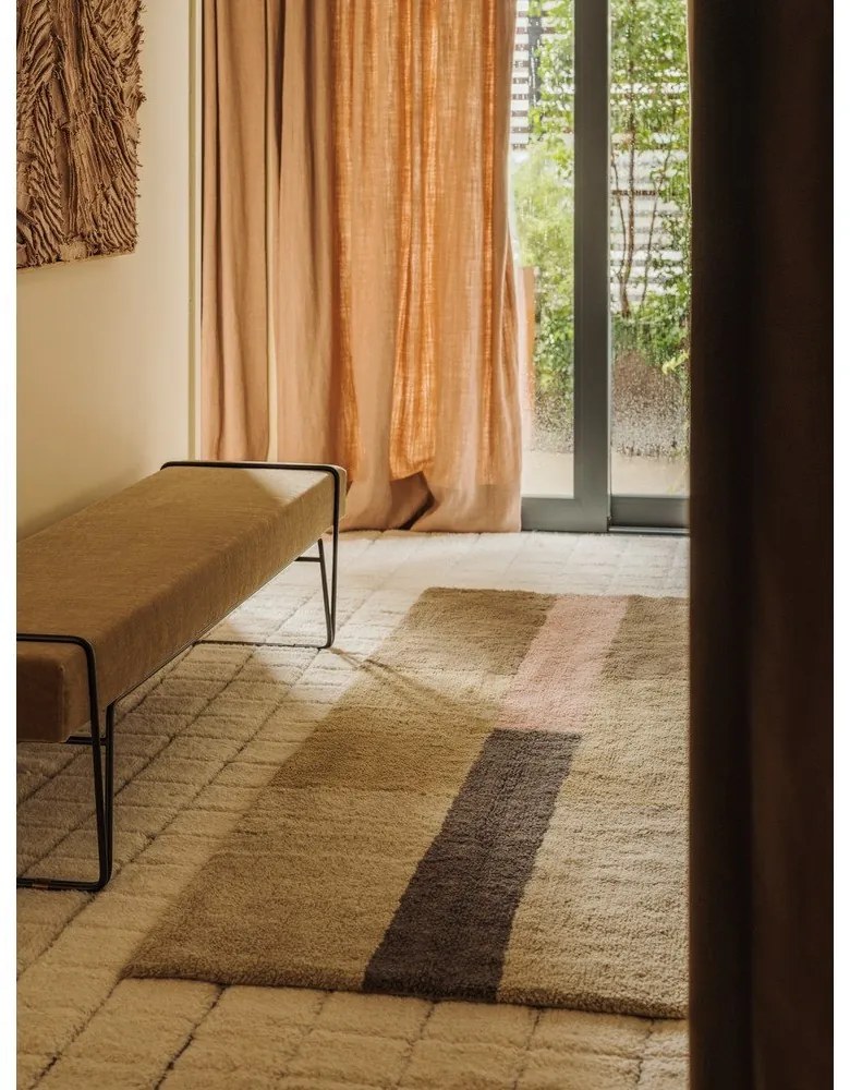 Ръчно изработена вълнена пътека 80x230 cm Chroma Dusty Pink – Lorena Canals