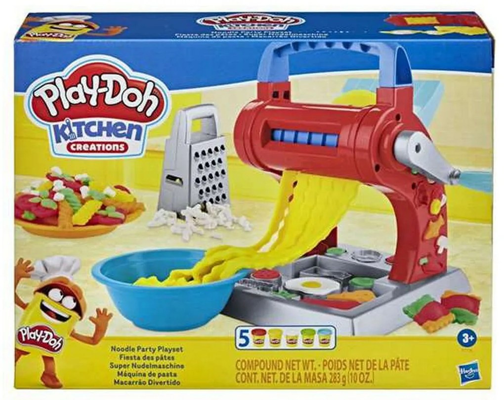 Игра от Пластелин Playdoh Noodle Party Hasbro E77765L00 Многоцветен (5 Части)