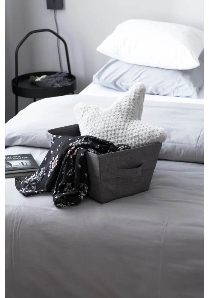 Сива кошница за съхранение Bigso Box of Sweden Tap, 26 x 19 cm