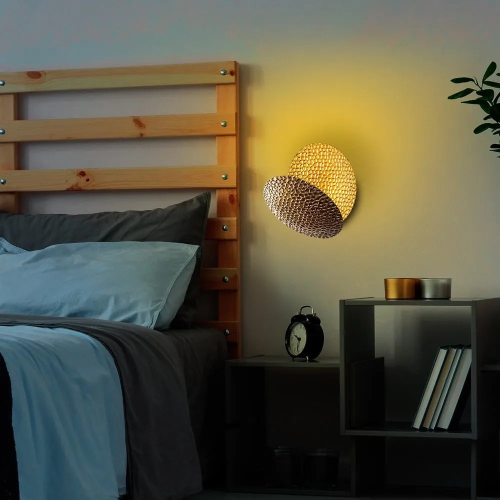 LED стенна лампа в златист цвят ø 21 cm Yosma – Opviq lights